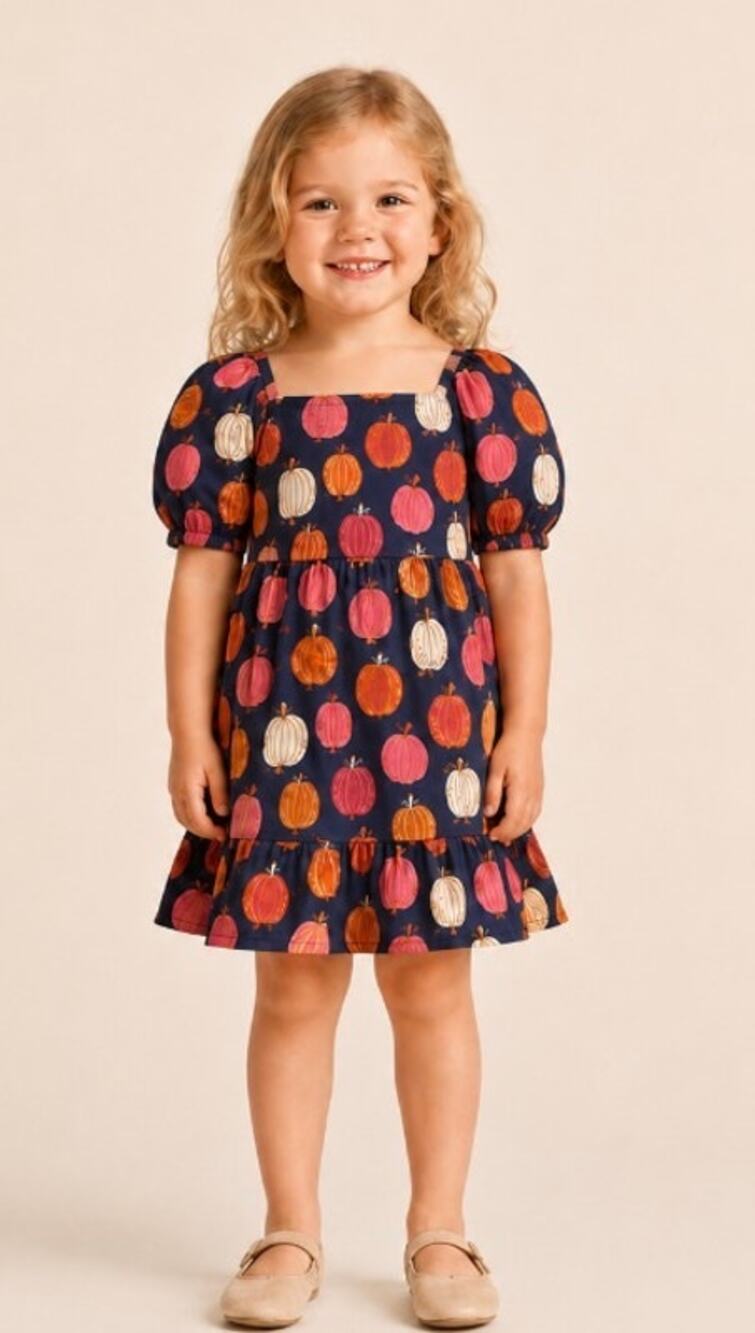 NWT Gymboree Pumpkin Smocked Dress 4T Fall Harvest Thanksgiving Halloween